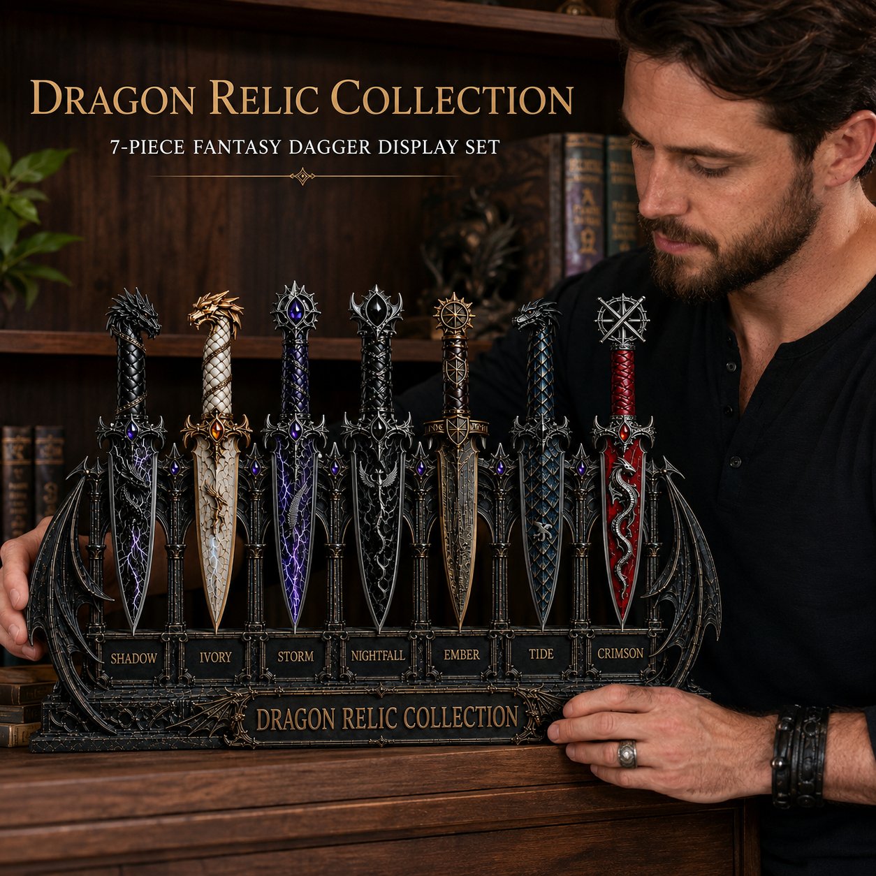🎁Dragon Relic Fantasy Decorative Dagger Collection