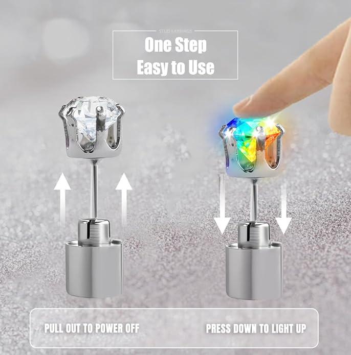 🔥Limited Time 49% Off✨💎LED Earrings, Light Up Stud Earrings