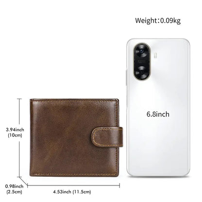 💕Hot Sale 30% Off💖👛Vintage Top‑Grain Genuine Leather Men’s Wallet