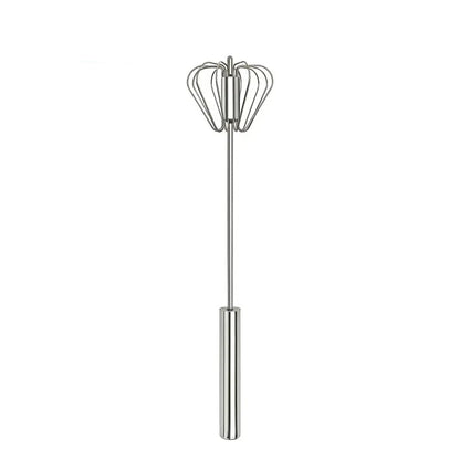 🥄✨ Stainless Steel Hand-Push Rotary Whisk – Effortless Mixing in  Seconds!