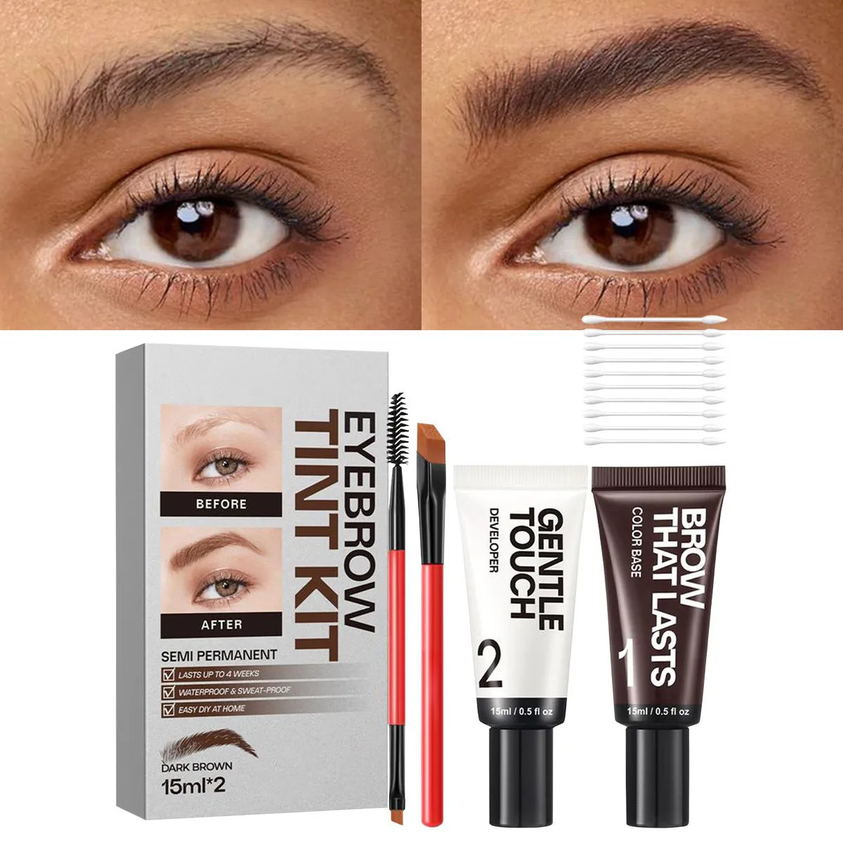 ⭐HOT SALE✨Semi-Permanent Eyebrow Tint Kit