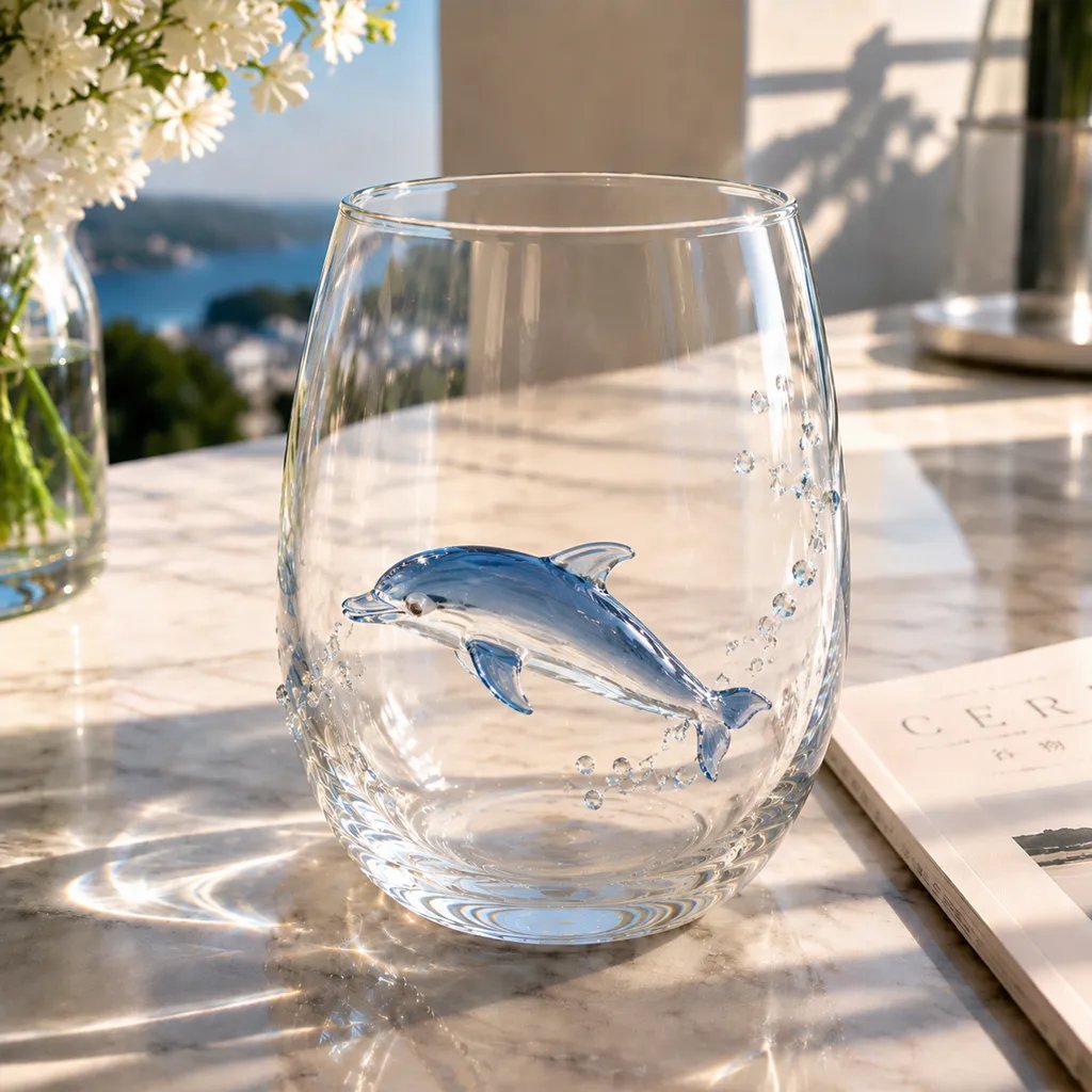 3D Ocean Animal Artisan Glassware Collection