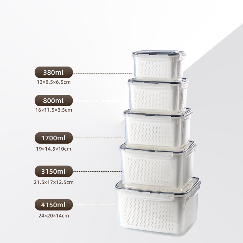 Food Storage Containers for Refrigerator Organization(3-6 PCS)