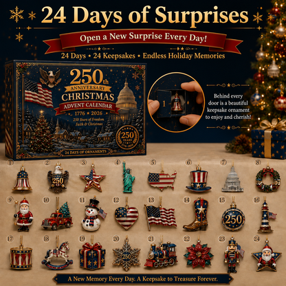 🗽🇺🇸 250th Anniversary Christmas Advent Calendar 🎁BUY 2 ✈ FREE SHIPPING