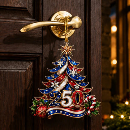 🎄us 250th Anniversary Christmas Ornament, Patriotic Holiday Tree Decoration Keepsake Gift