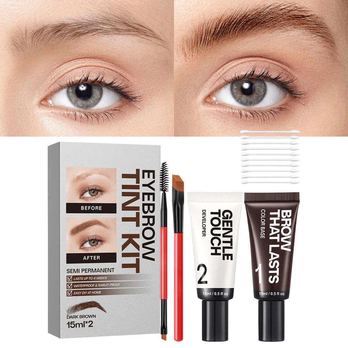 ⭐HOT SALE✨Semi-Permanent Eyebrow Tint Kit