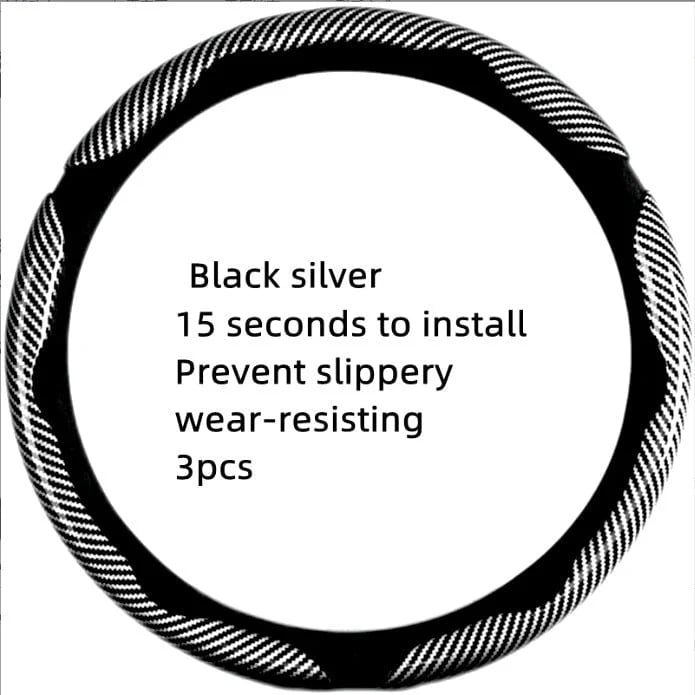 Non-Slip Car Steering Wheel Cover for 15 Inch Wheels