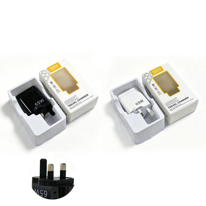 ⚡65W 5-Port Fast Charger｜PD QC Multi USB C Wall Charger