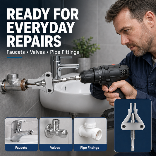 No More Stuck Pipe Threads – 3-in-1 Extractor Tool for 1/2", 3/4" & 1" Broken  Pipes