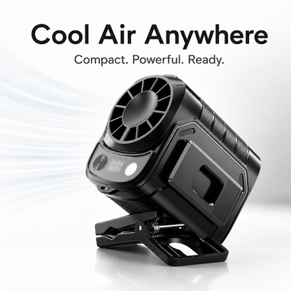 Semiconductor Clamp-On Cooling Fan — Portable Clamp-On Fan