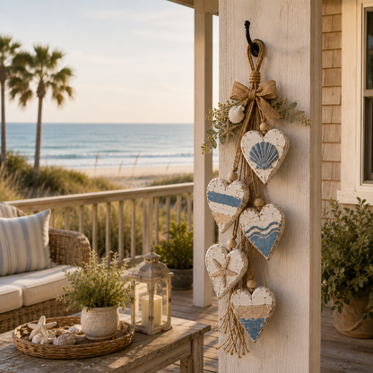 🤎 Hanging Heart Wall Decor | Romantic Heart‑Shaped Wall Hanging Ornament