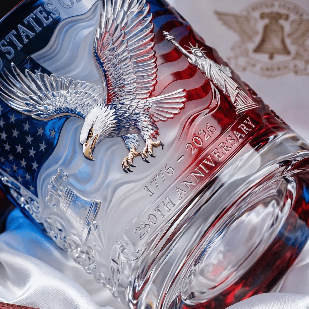 Limited Edition 2026 USA 250th Anniversary Commemorative Glass – 1776-2026 Heritage Edition