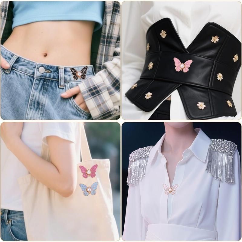 🔥8Pcs Butterfly Pants Waist  Tightener