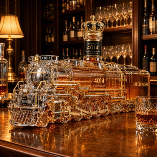 🚂 Big Boy 4014 85th‑Anniversary Steam Locomotive Whiskey Decanter | Railway Collectible Bar Piece