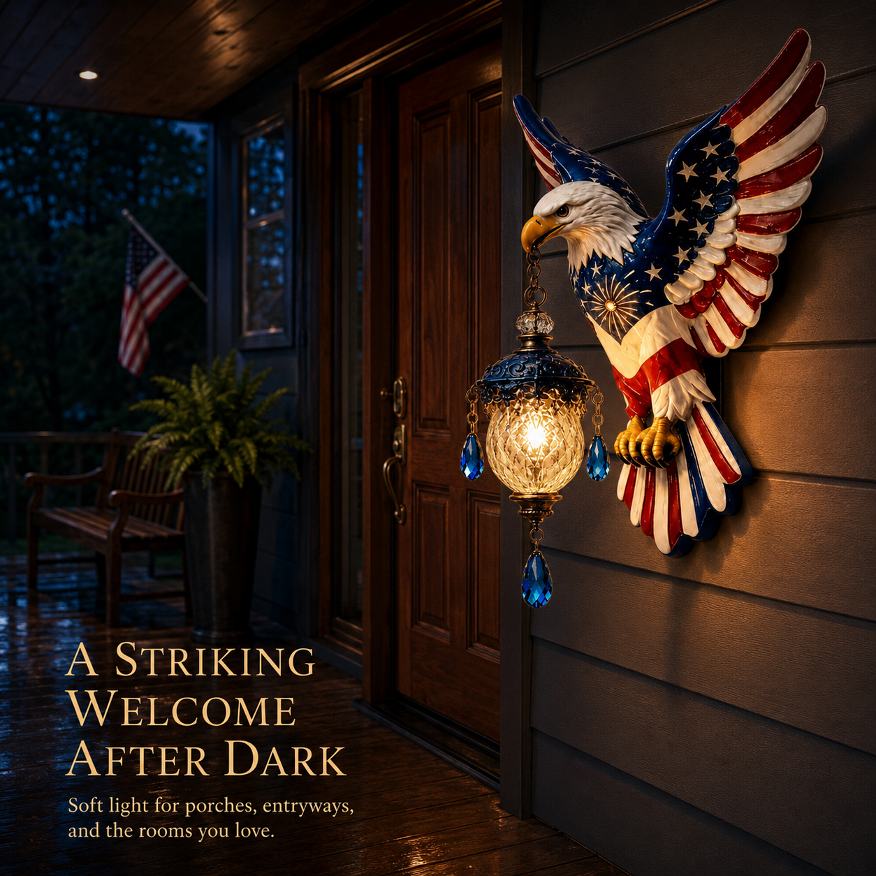 🦅American Freedom Eagle Pendant Wall Light – Unique Gift for Patriots🎁