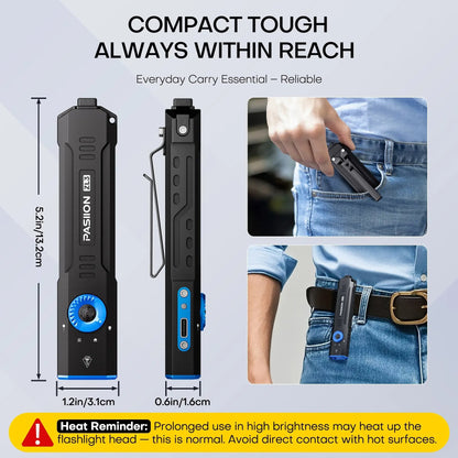 💡Turn Night Into Day: Pocket‑Size High‑Lumen Tactical Flashlight 🛡️