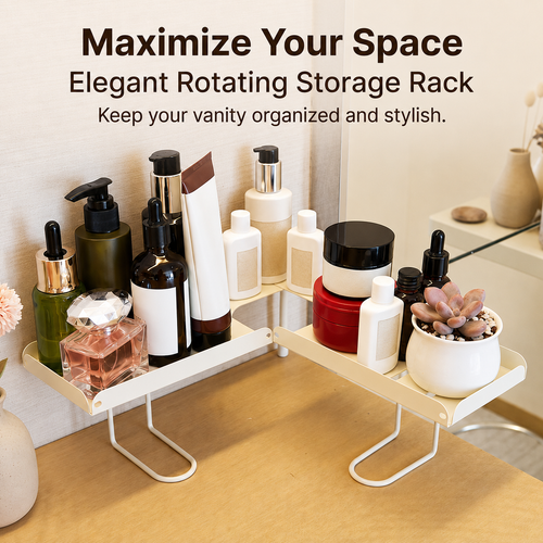 🔥Adjustable Foldable Over-Faucet Shelf Organizer
