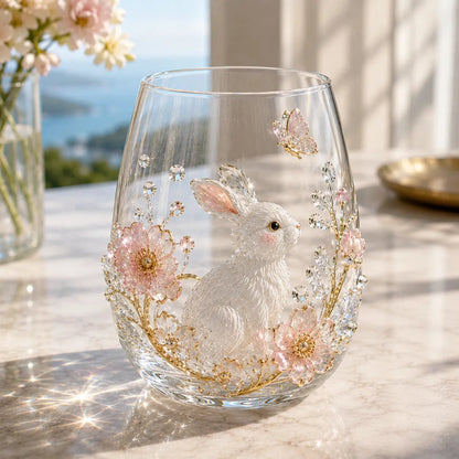 🔥 LAST DAY 49% OFF – ✨ 3D Animal Floral Glass Tumbler | For Prettier Sips, Sunlight-Catching Details, Nature Charm & Elegant Everyday Drink Vibes 🌸🐾