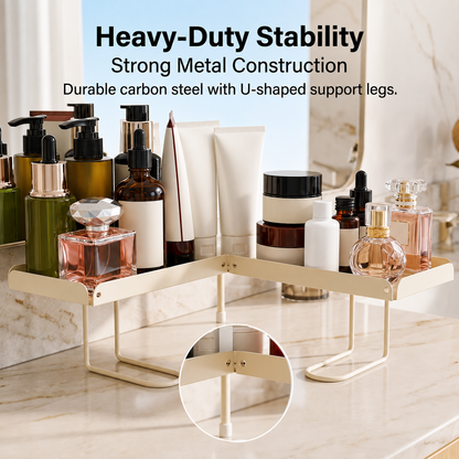 🔥Adjustable Foldable Over-Faucet Shelf Organizer