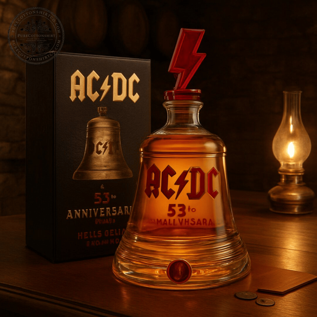 🔔 AC/DC 53rd Anniversary Hell’s Bells Decanter Bottle🔥