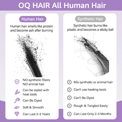 OQ HAIR Highlight 4/27 Burmese Curly Crochet Human Hair With Miracle Knots for Easy Install