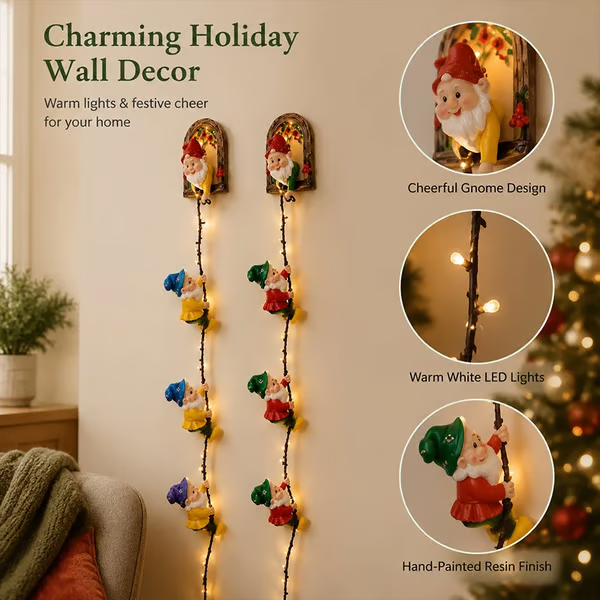 💥 LAST DAY 49% OFF - Christmas Gnome String Lights | Festive Holiday Decor Lights, Buy 2 Get Free Shipping