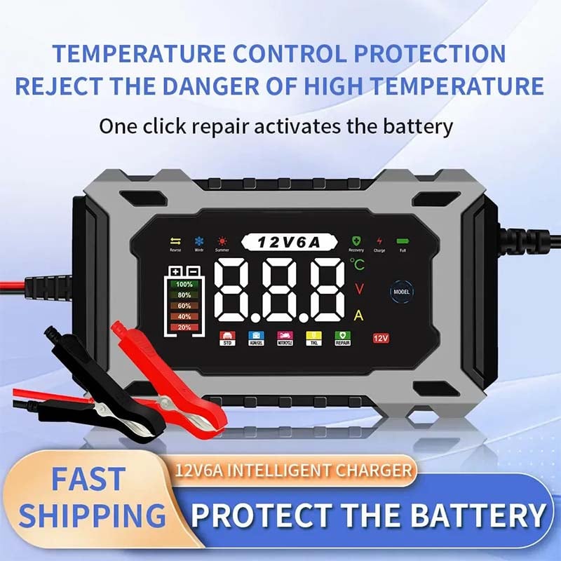 🔌🚗12V/24V Smart Battery Charger, Maintainer & Trickle Charger 🔋