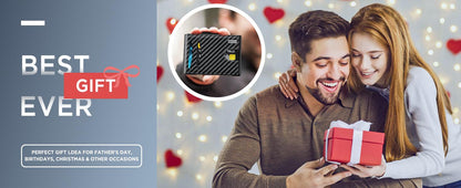 🔥Minimalist Pop-Up Wallet for Men – RFID Blocking Aluminum Card Holder with Cash Slot, ID Window & Leather Front Pocket