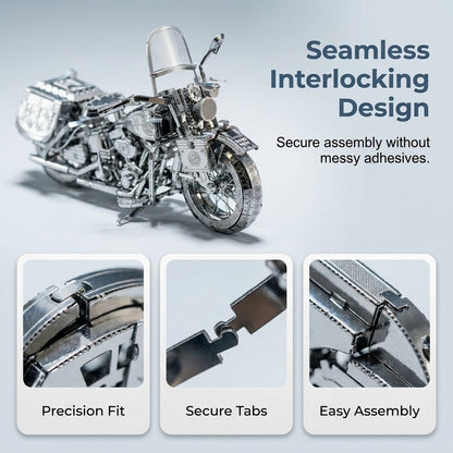 🔥Last Day 49% OFF - 🏍️🧩Silver Motorcycle 3D Metal Assembly Puzzle(📦Buy 2 Free Shipping)