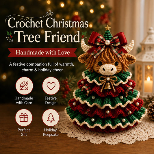 🔥LAST DAY 49% OFF - 🎄Crochet Animal Christmas Tree DIY Kit – Stitch a Little Christmas  Magic
