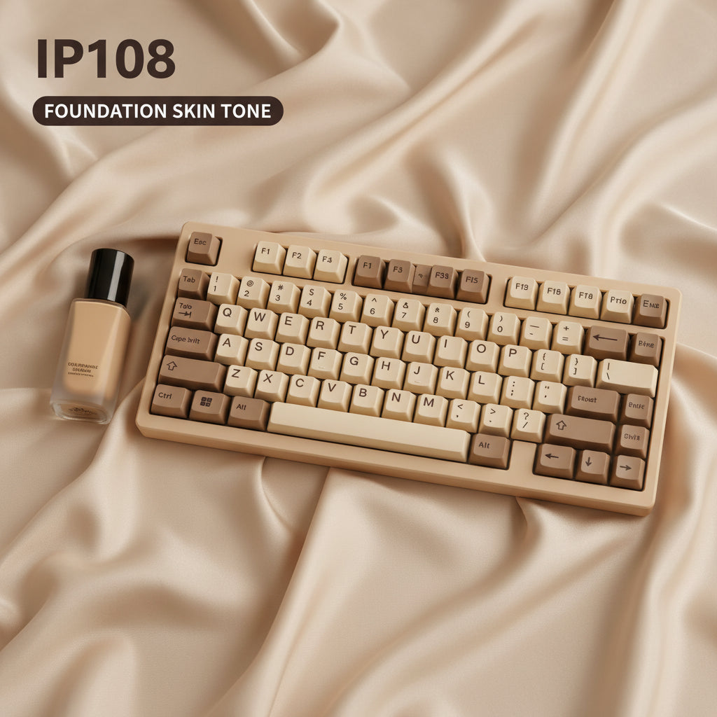 🔥50% OFF！💄 IP108 Lipstick Shape Wireless Mechanical Keyboard, Tri-Mode RGB Desk Keyboard✨