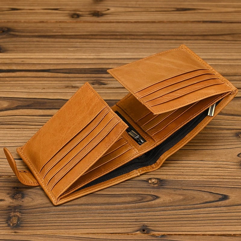 💕Hot Sale 30% Off💖👛Vintage Top‑Grain Genuine Leather Men’s Wallet