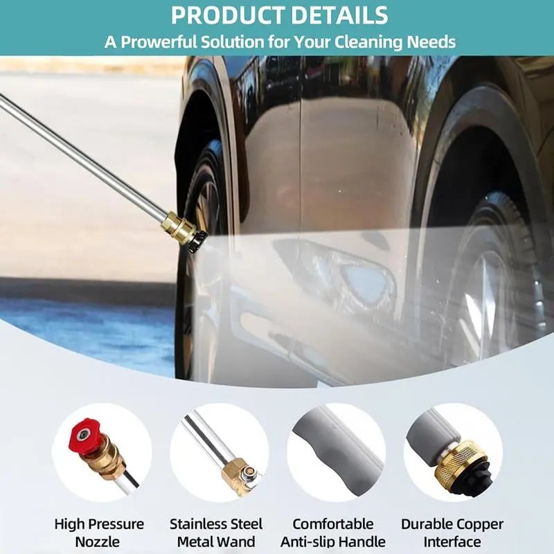 🔥LAST DAY 55% OFF - Jet Nozzle Power Washer for Garden Hose