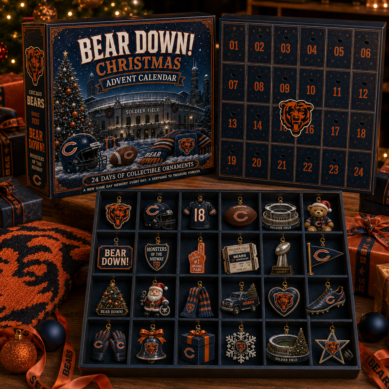 🎄 Bear Down! Football Christmas Advent Calendar