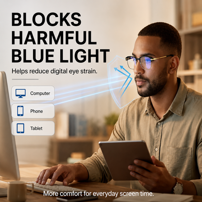 Smart Zoom Reading Glasses – Auto Adjust Focus & Blue Light Protection