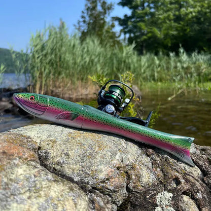 🎁 Father's Day Gift: Mini Fish-Shaped Telescopic Fishing Rod - Portable Pocket Fishing Pole🔥