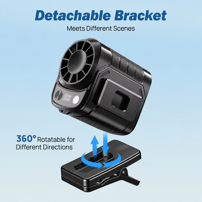 Semiconductor Clamp-On Cooling Fan — Portable Clamp-On Fan