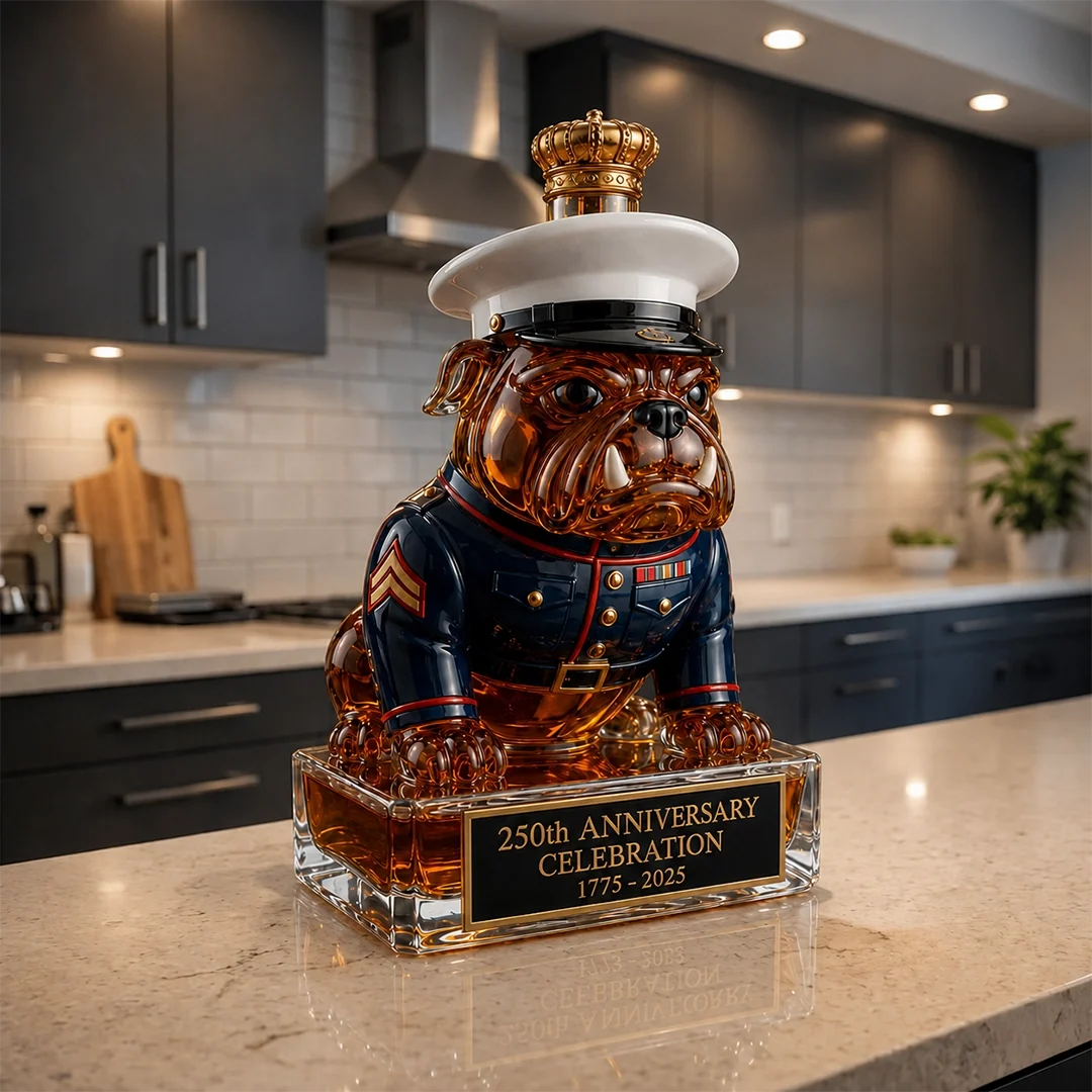 🔥 Limited-Time Offer | 250th Anniversary Military-Inspired Bulldog Whiskey Decanter Set