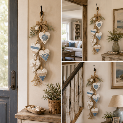 🤎 Hanging Heart Wall Decor | Romantic Heart‑Shaped Wall Hanging Ornament