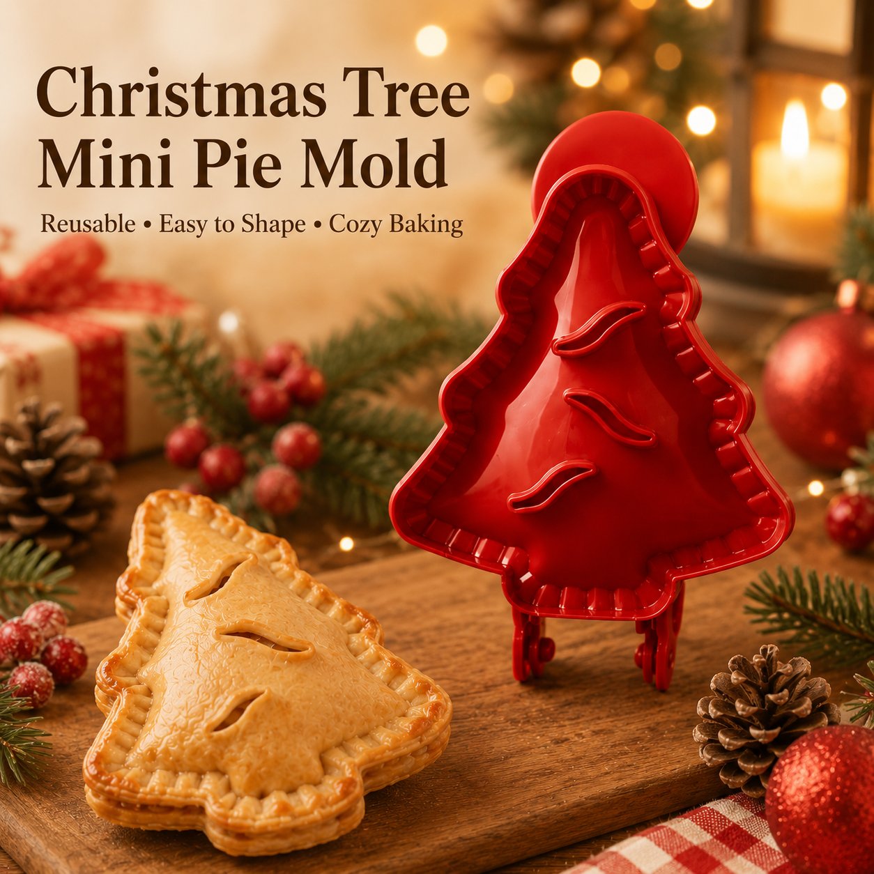🥧Beginner‑Friendly Mini Hand Pie Press Mold | 6 Shapes Easy Homemade Pastry Dough Press Mould 🍎