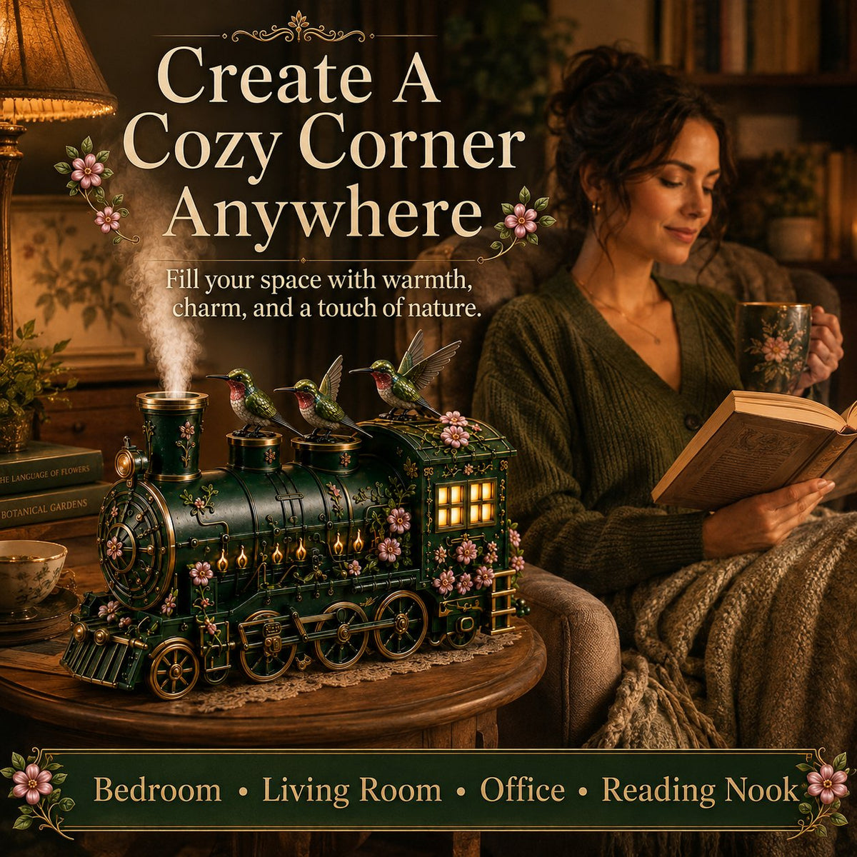 🔥Last Day 49% OFF🚂 Hummingbird Train Diffuser