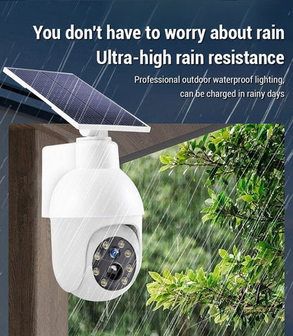 ⏰Solar-Powered Simulated Surveillance Camera Street Light