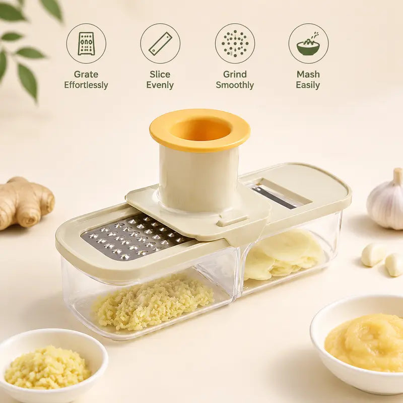 🧄 3-in-1 Multifunctional Ginger & Garlic Grater 🌶️