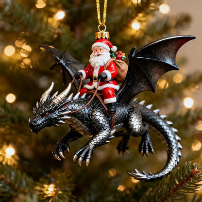 🎅🐉 Santa’s Dragon Riders Ornament Collection