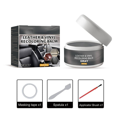 🔥Leather & Vinyl Recoloring Balm Kit – Restore Faded Seats, Sofas & Shoes