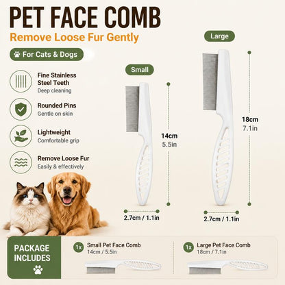 🔥Pet Face Comb Set for Cats & Dogs-2Pack