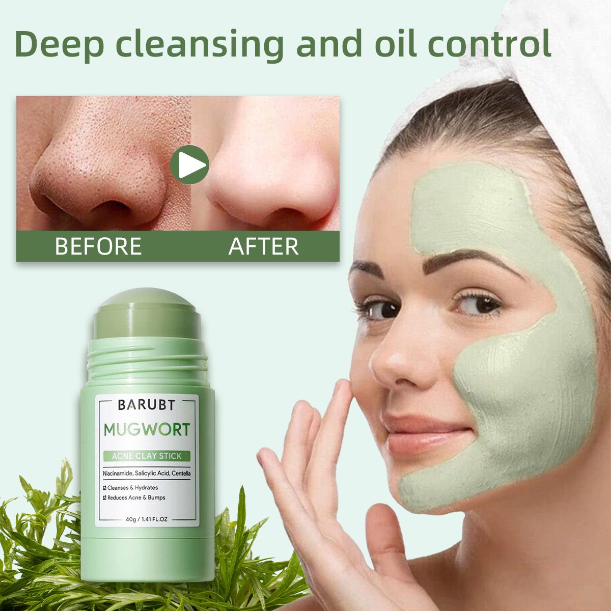 49% OFF SKINTIFIC Clay Stick Duo 💥 Deep Pore Detox +  Skin Brightening