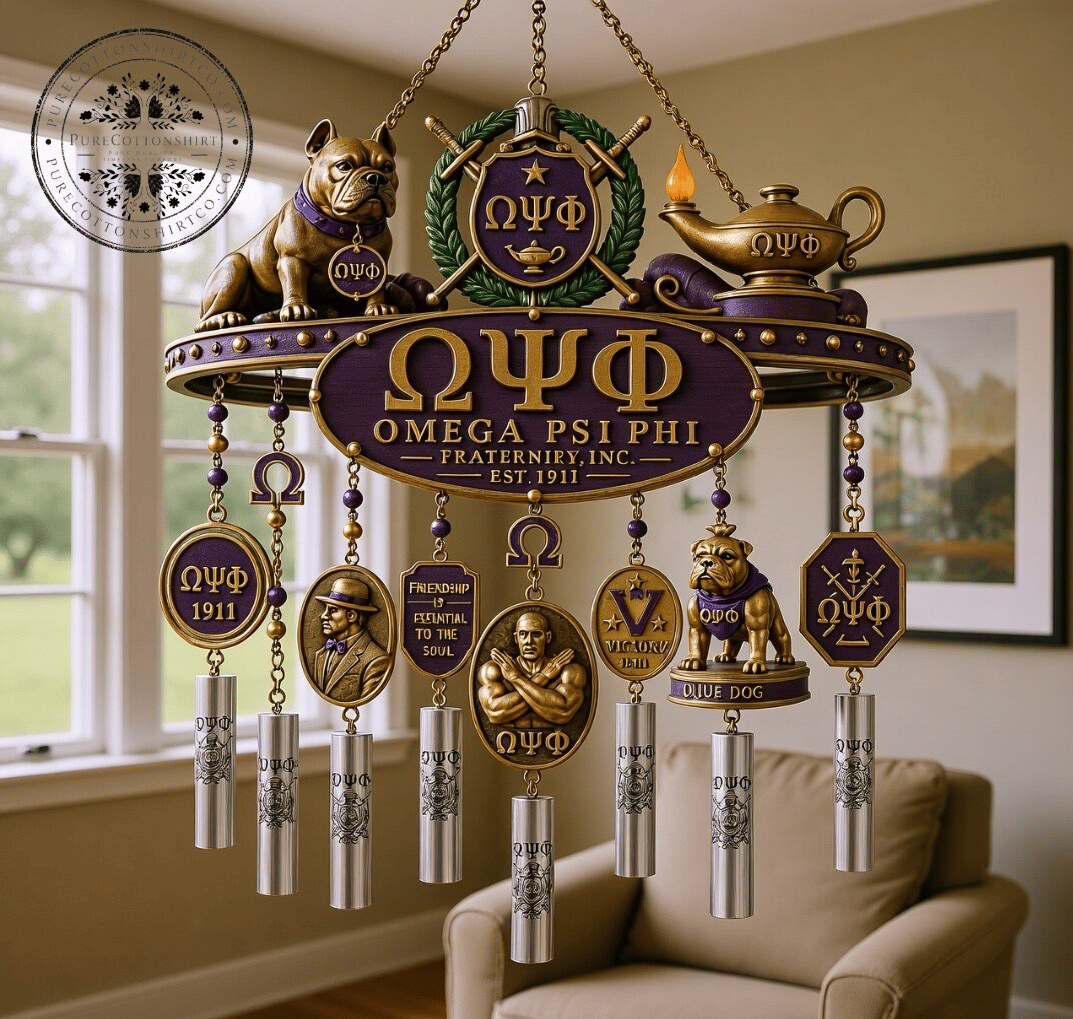 Omega Psi Phi Fraternity Wind Chime
