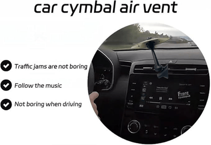 🎶 Make Your Driving More Fun  - Car Crash Cymbal Air Vent 🚗