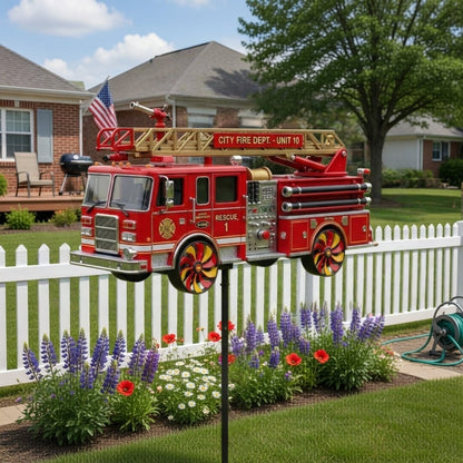 🏆Last Day Promo: 60% OFF - 🎖️Fire Truck Garden Wind Spinner